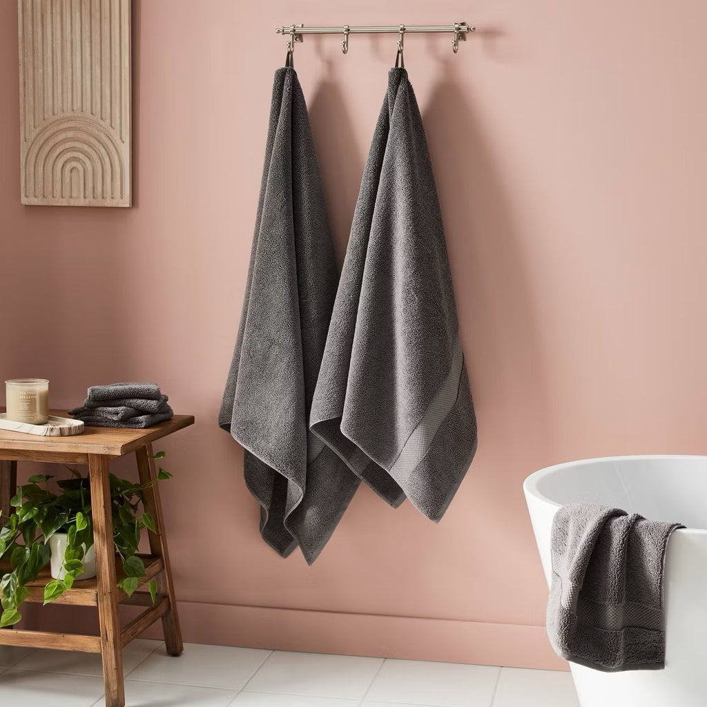 Performance Plus Oversized Bath Towel Dark Gray - Threshold