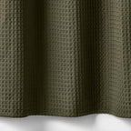 72"x72" Waffle Weave Shower Curtain Dark Olive Green - Threshold