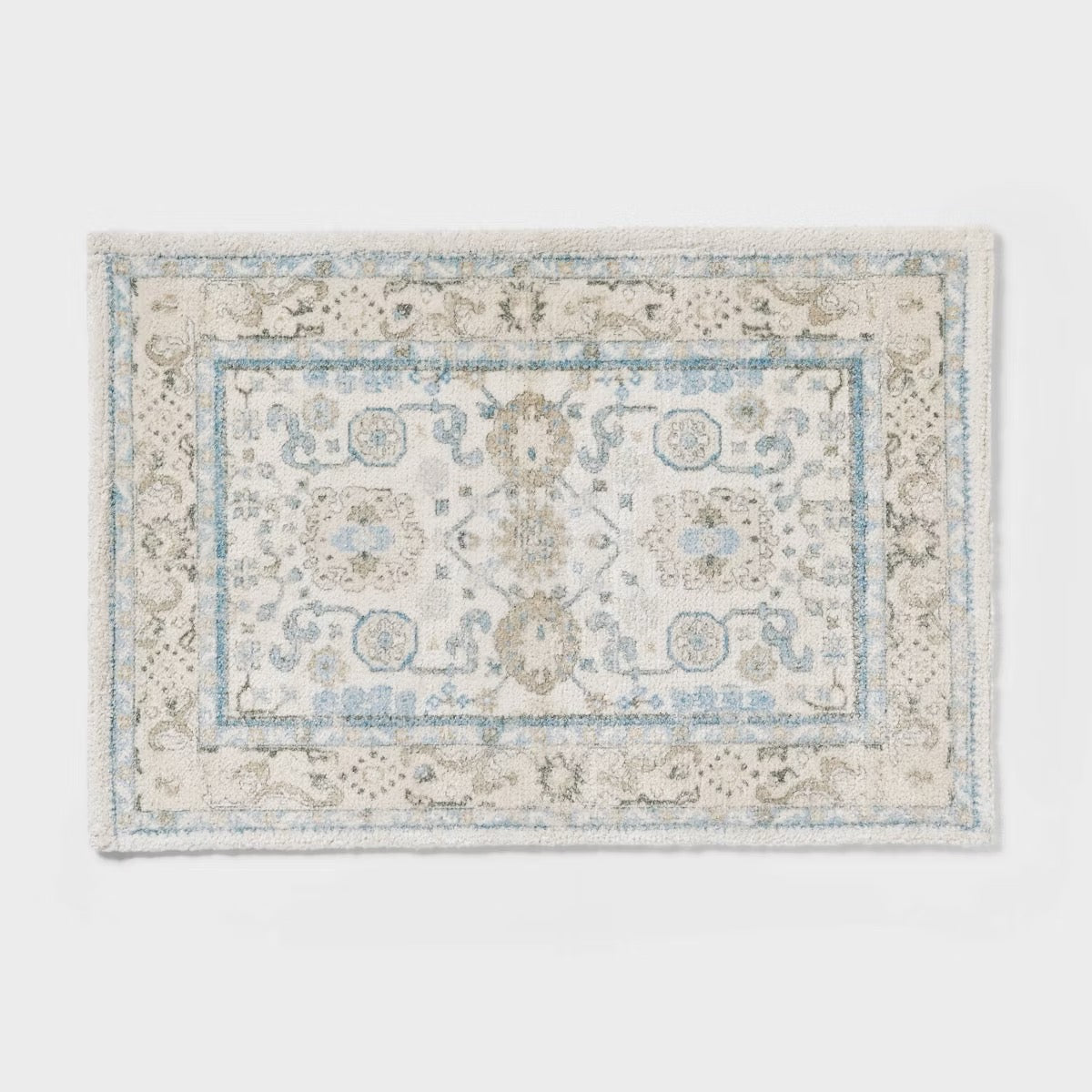 24"x36" Oversized Medallion Bath Rug Cream - Threshold