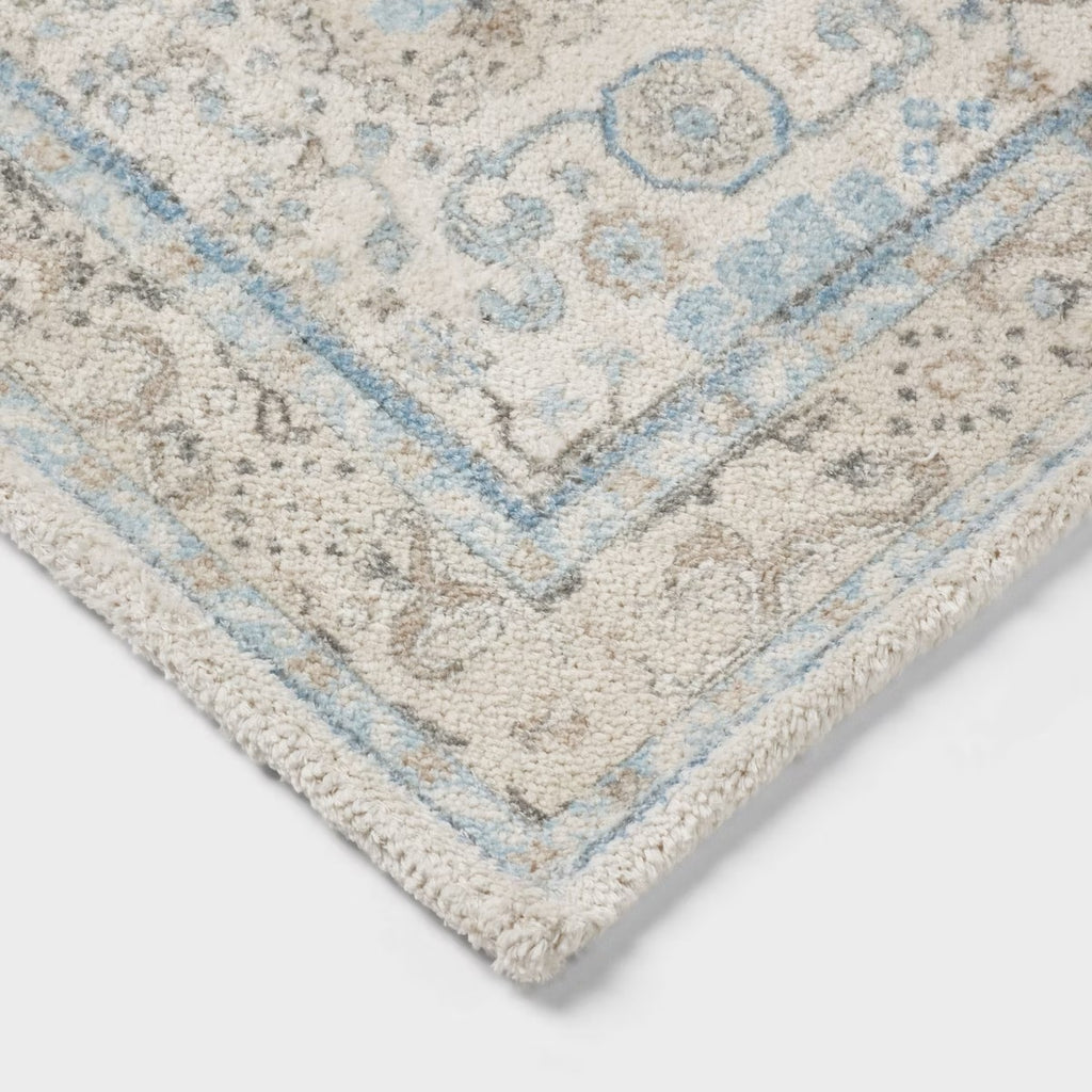 24"x36" Oversized Medallion Bath Rug Cream - Threshold