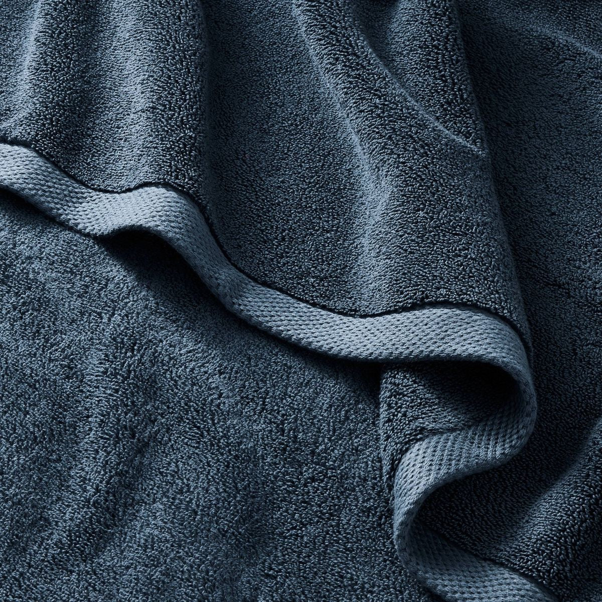 Organic Bath Sheet Dark Mineral Blue - Casaluna