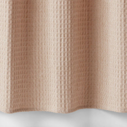 72"x72" Waffle Weave Shower Curtain Khaki - Threshold