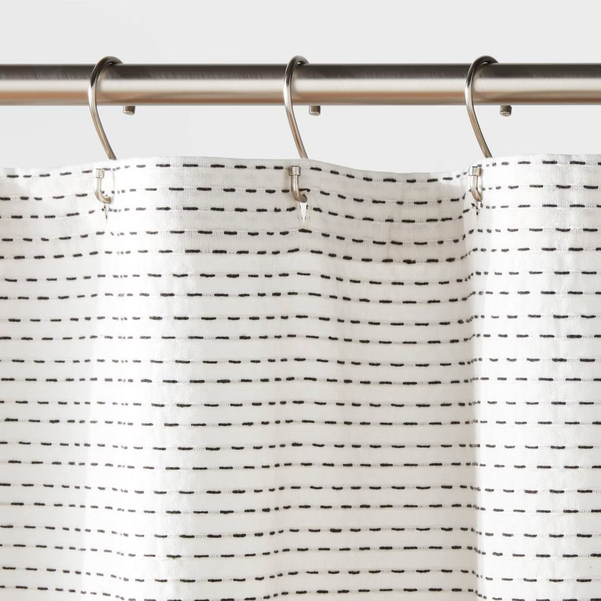 Woven Dotted Line Shower Curtain - Threshold