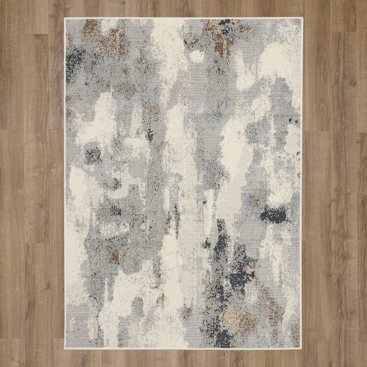 5' x 7' Watercolor Area Rug Gray - Threshold