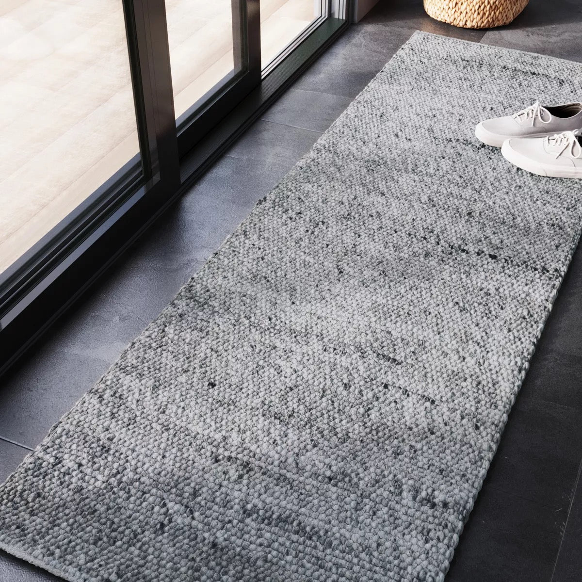 2'3 x 7' Chunky Knit Wool Woven Rug - Threshold