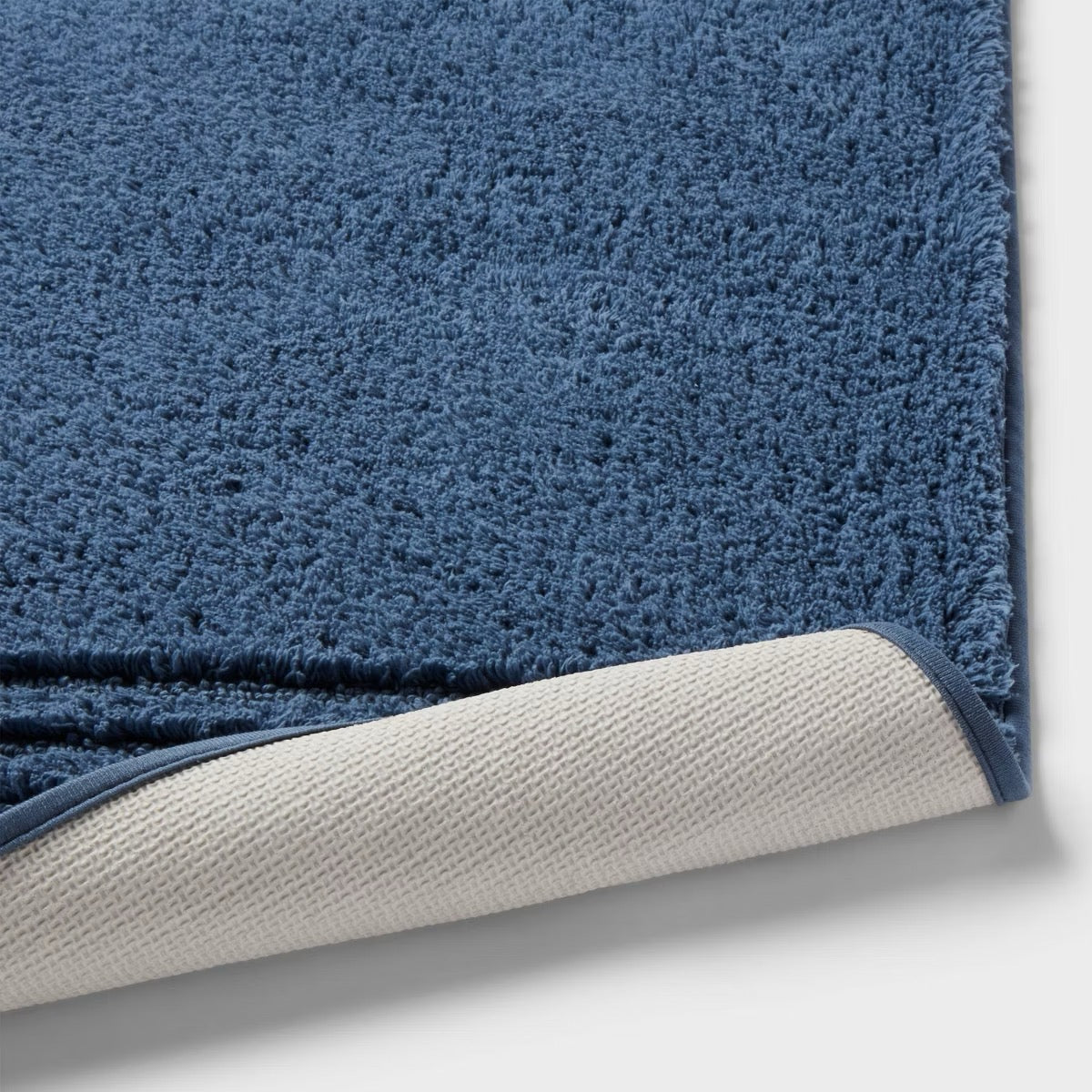 2pc 17"x24" and 20"x34" Cotton Striped Non Skid Bath Rug Set