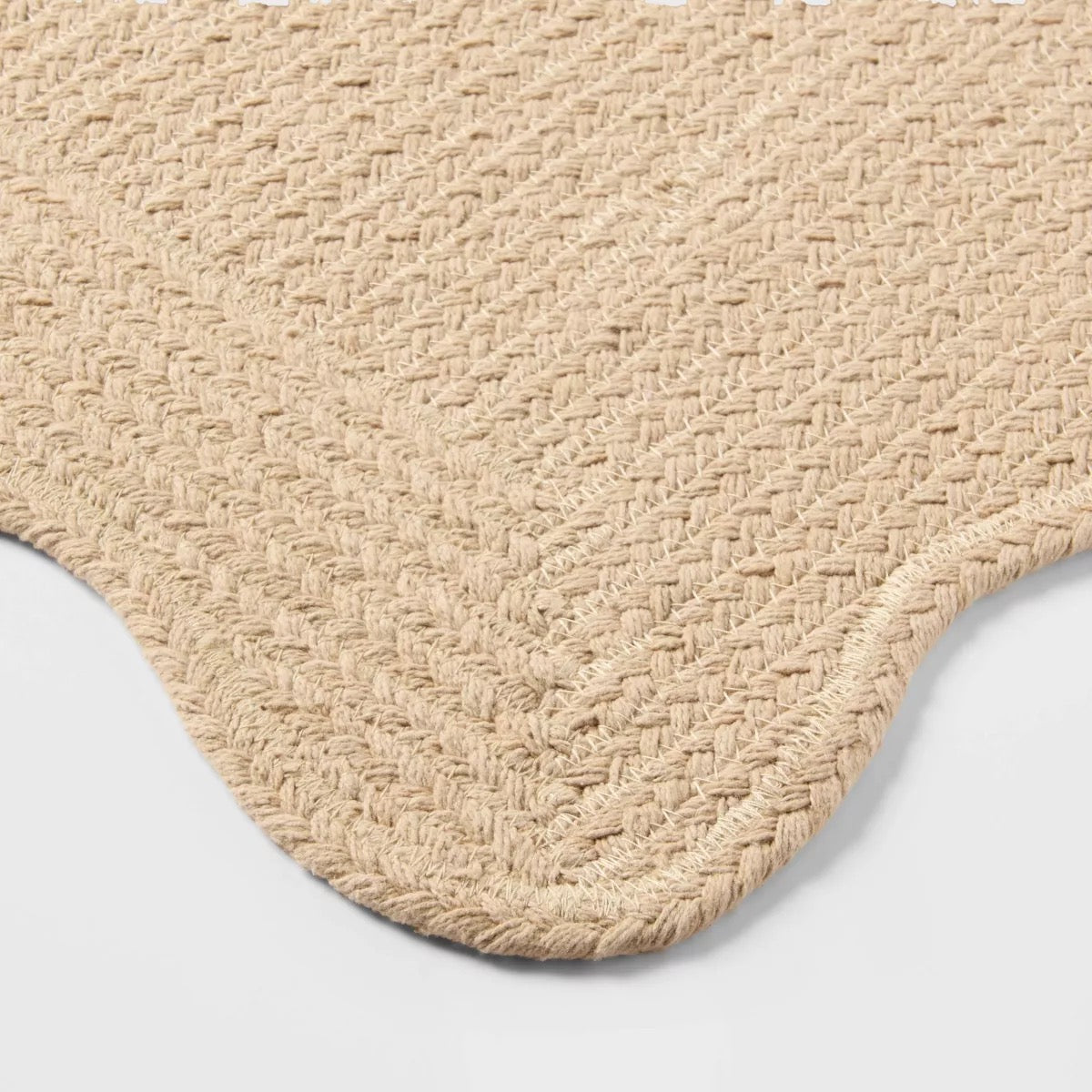 20"x30" Coastal Scallop Edge Bath Rug Cream - Threshold