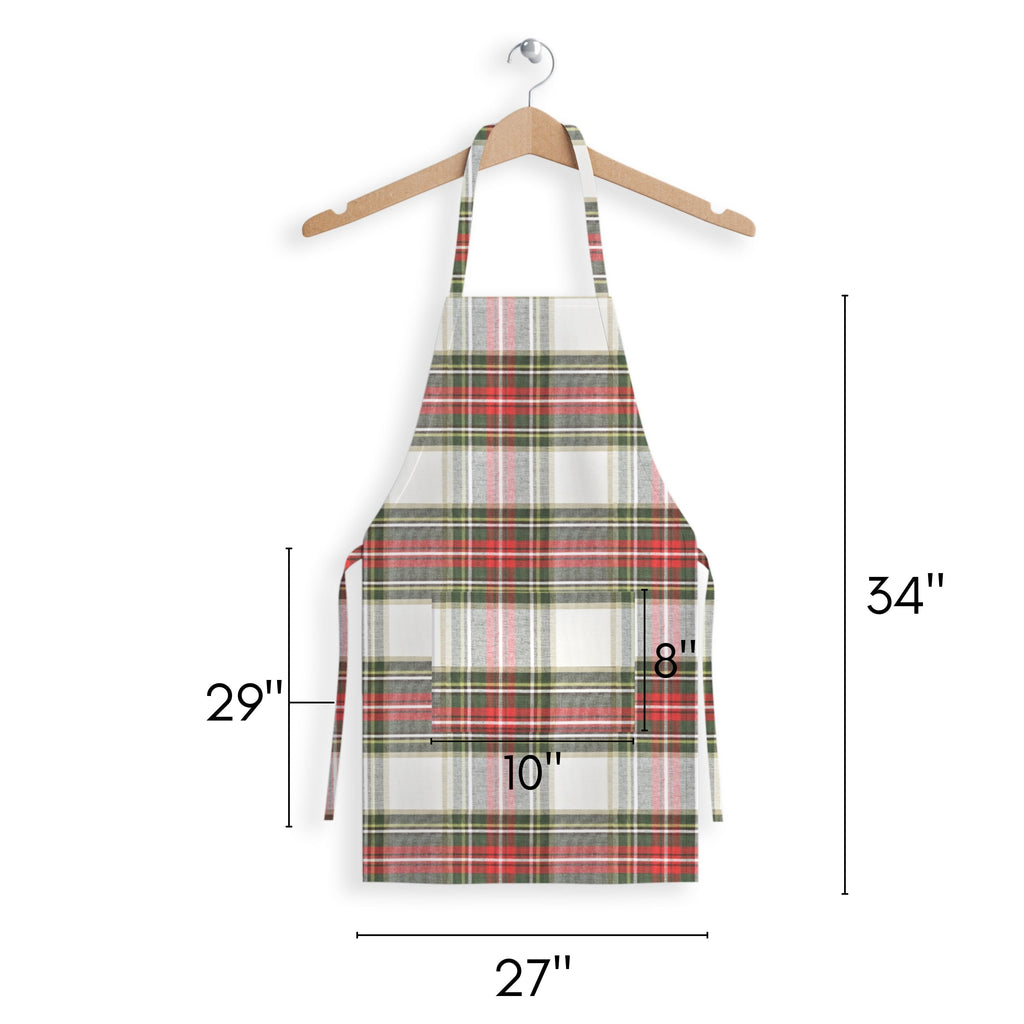Celebration Plaid Cotton Apron