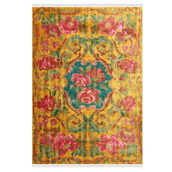 Karabag Cotton Floral Rug