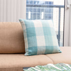 Herringbone Check Cotton Cushion with filler