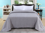 Herringbone Stripe Cotton Blanket