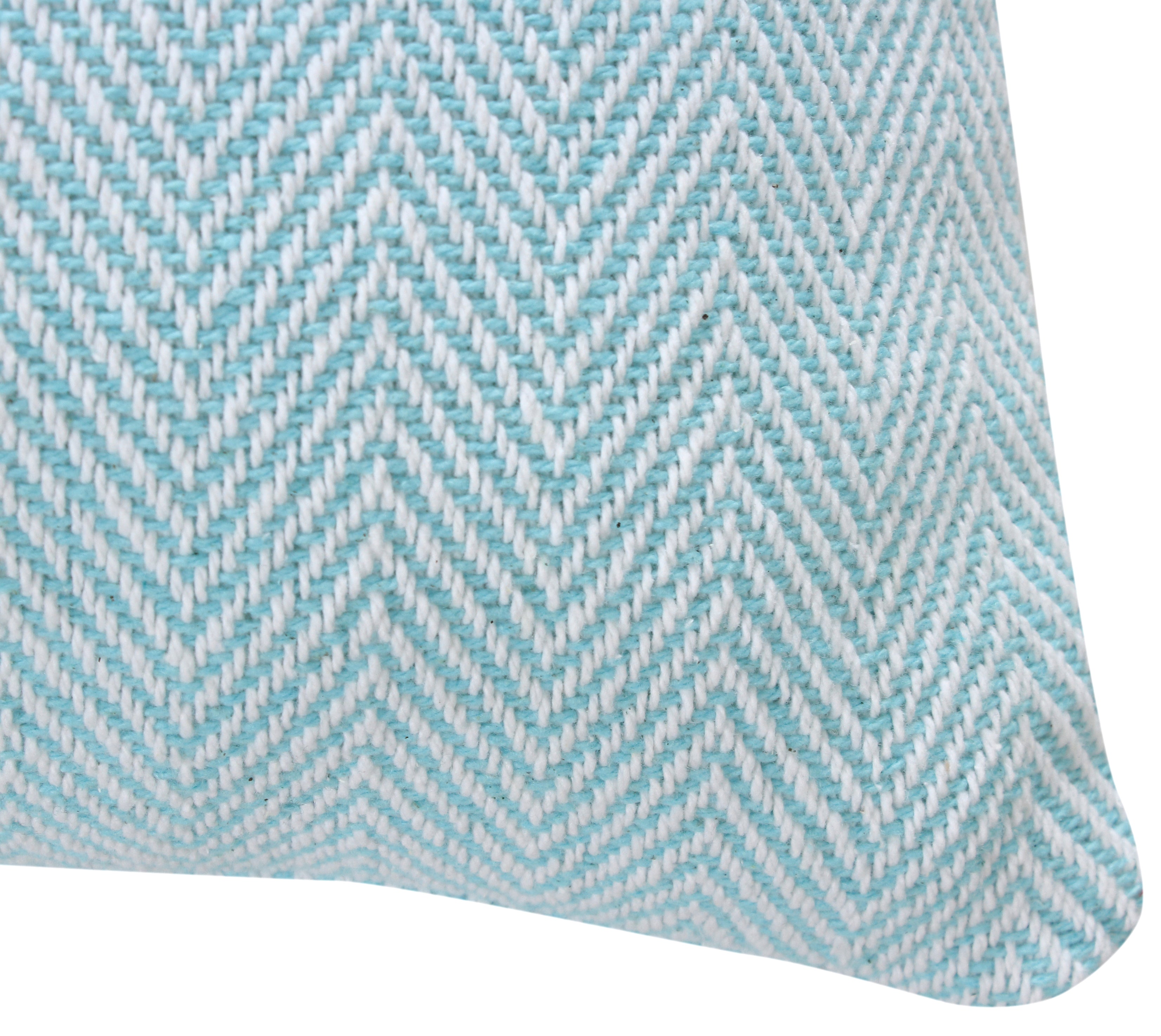 Herringbone Stripe Cotton Cushion with filler