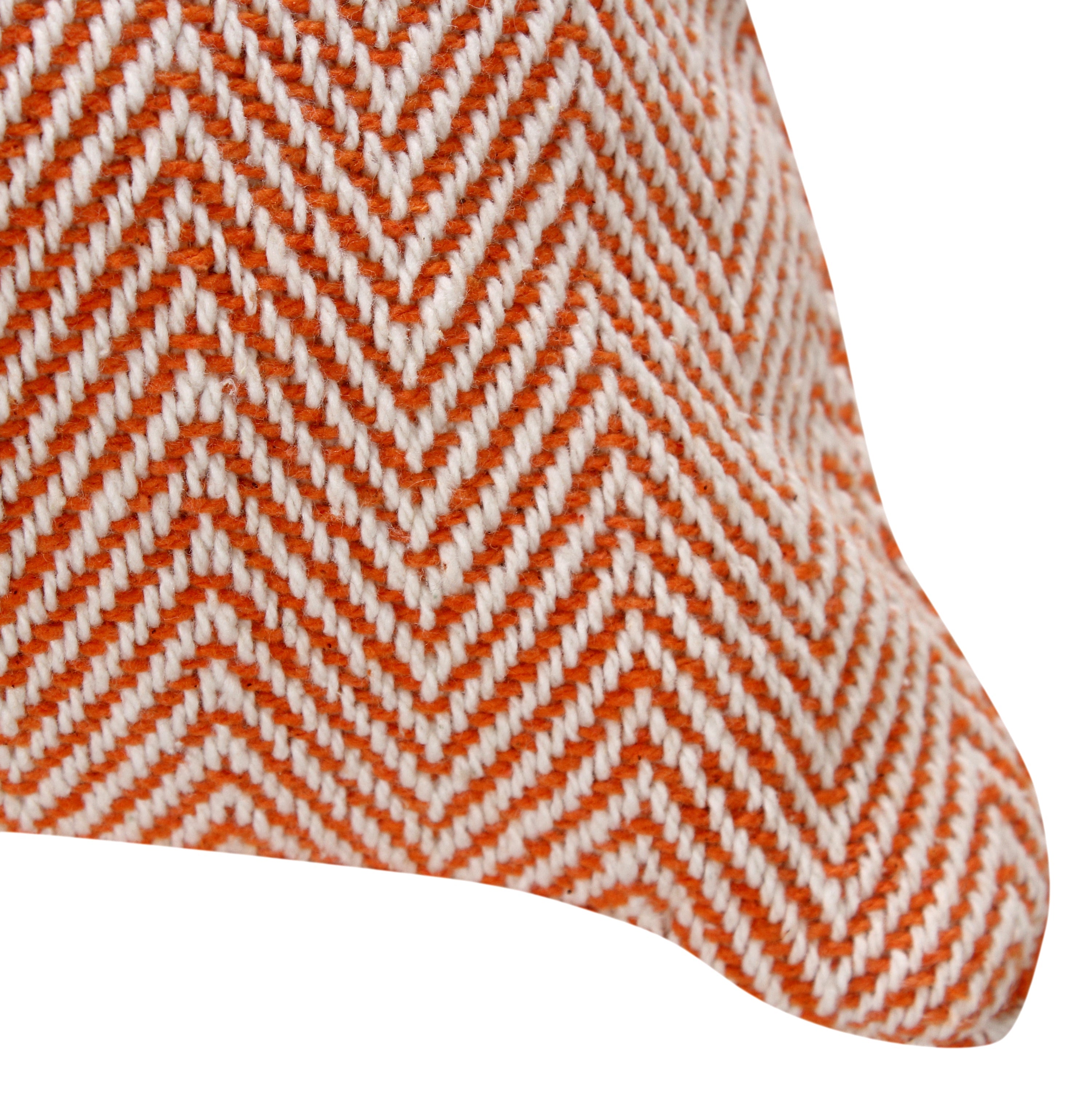 Herringbone Stripe Cotton Cushion with filler