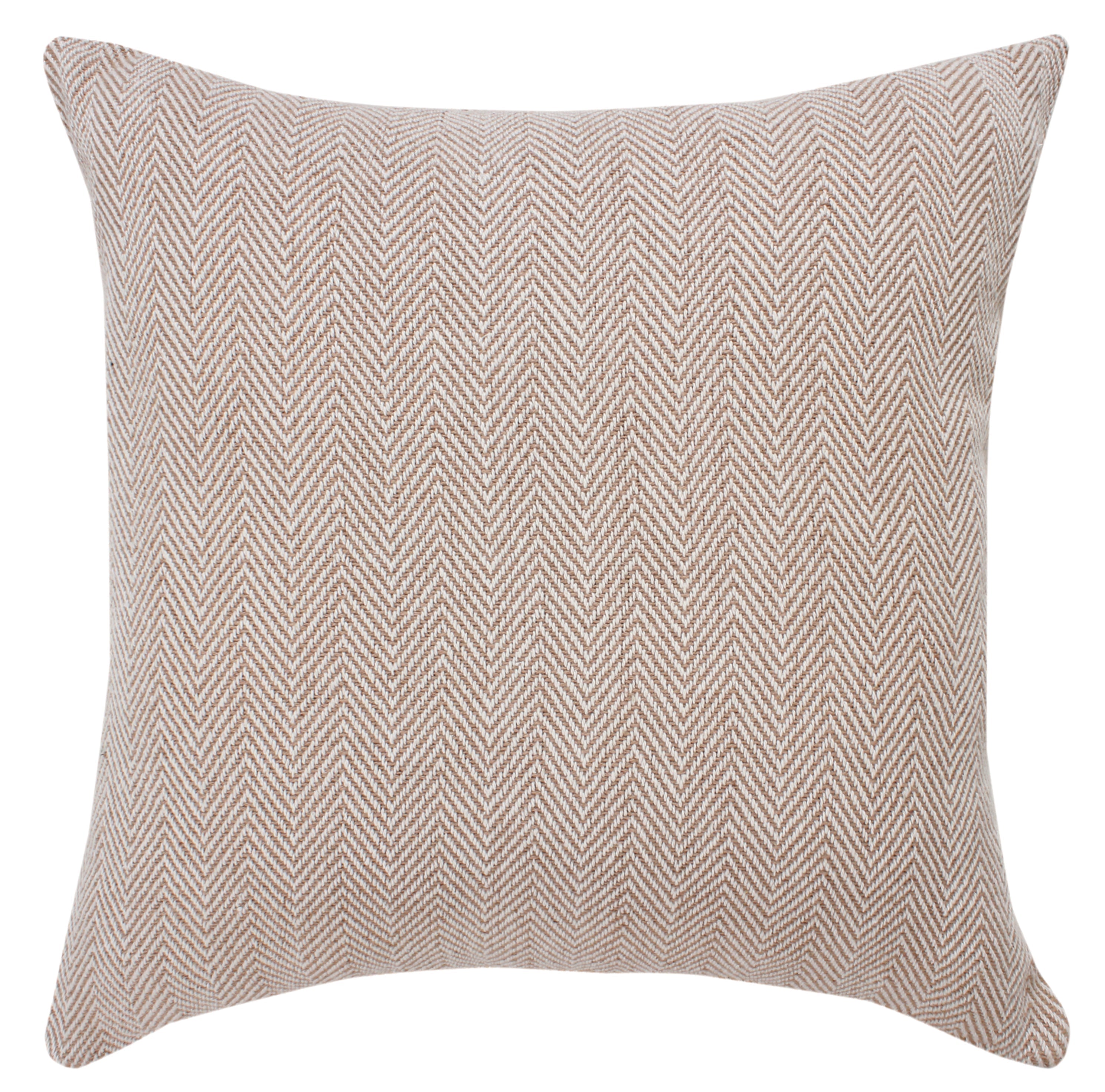 Herringbone Stripe Cotton Cushion with filler