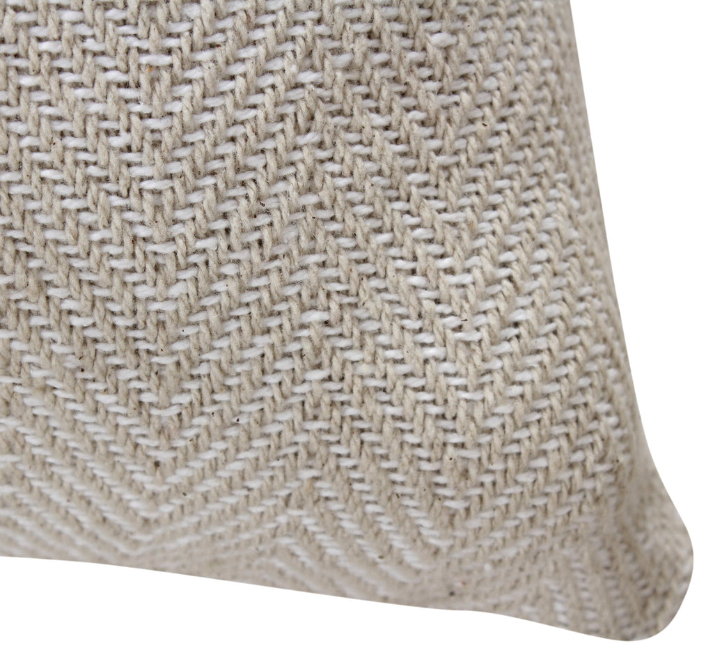 Herringbone Stripe Cotton Cushion with filler