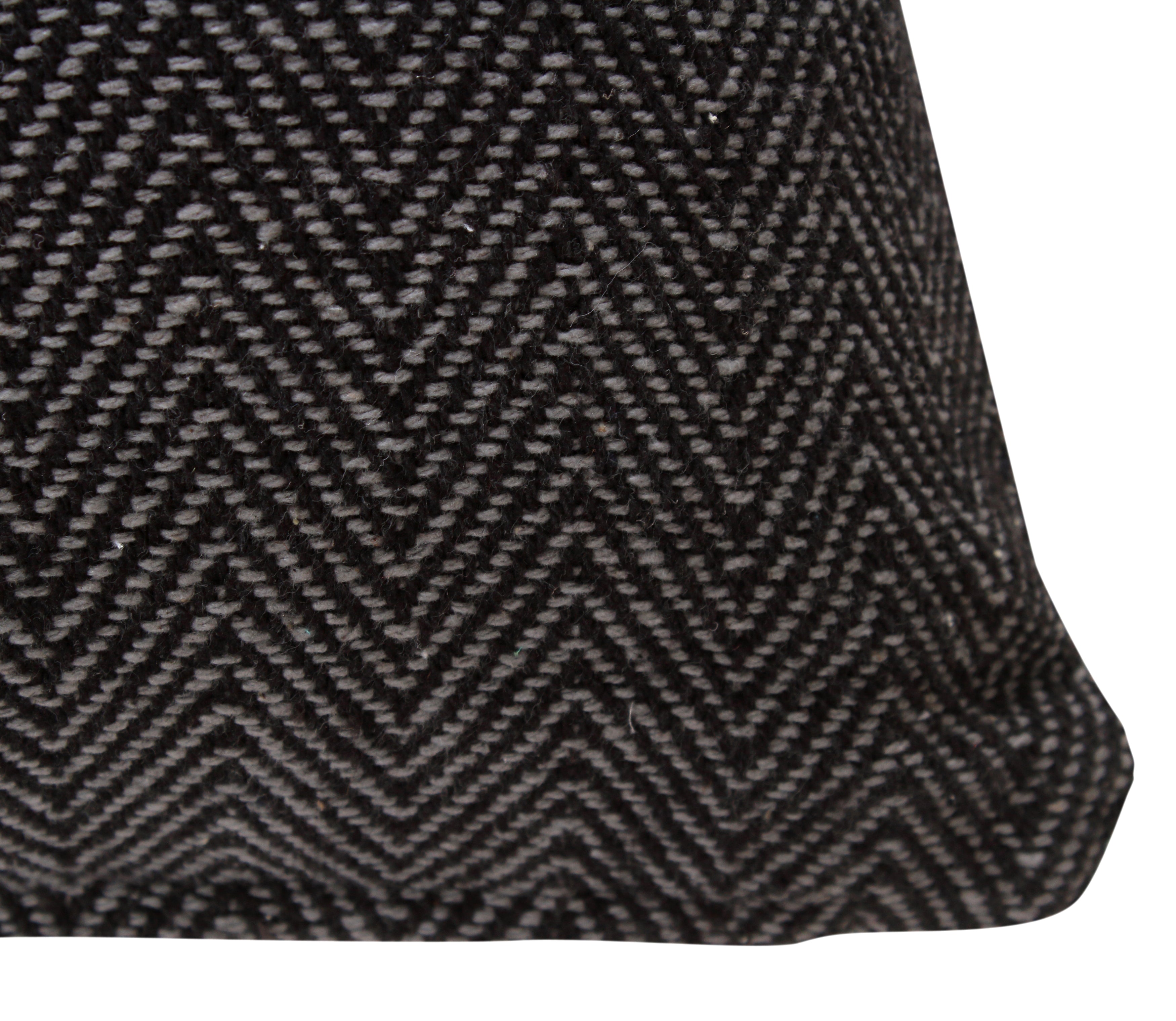 Herringbone Stripe Cotton Cushion with filler