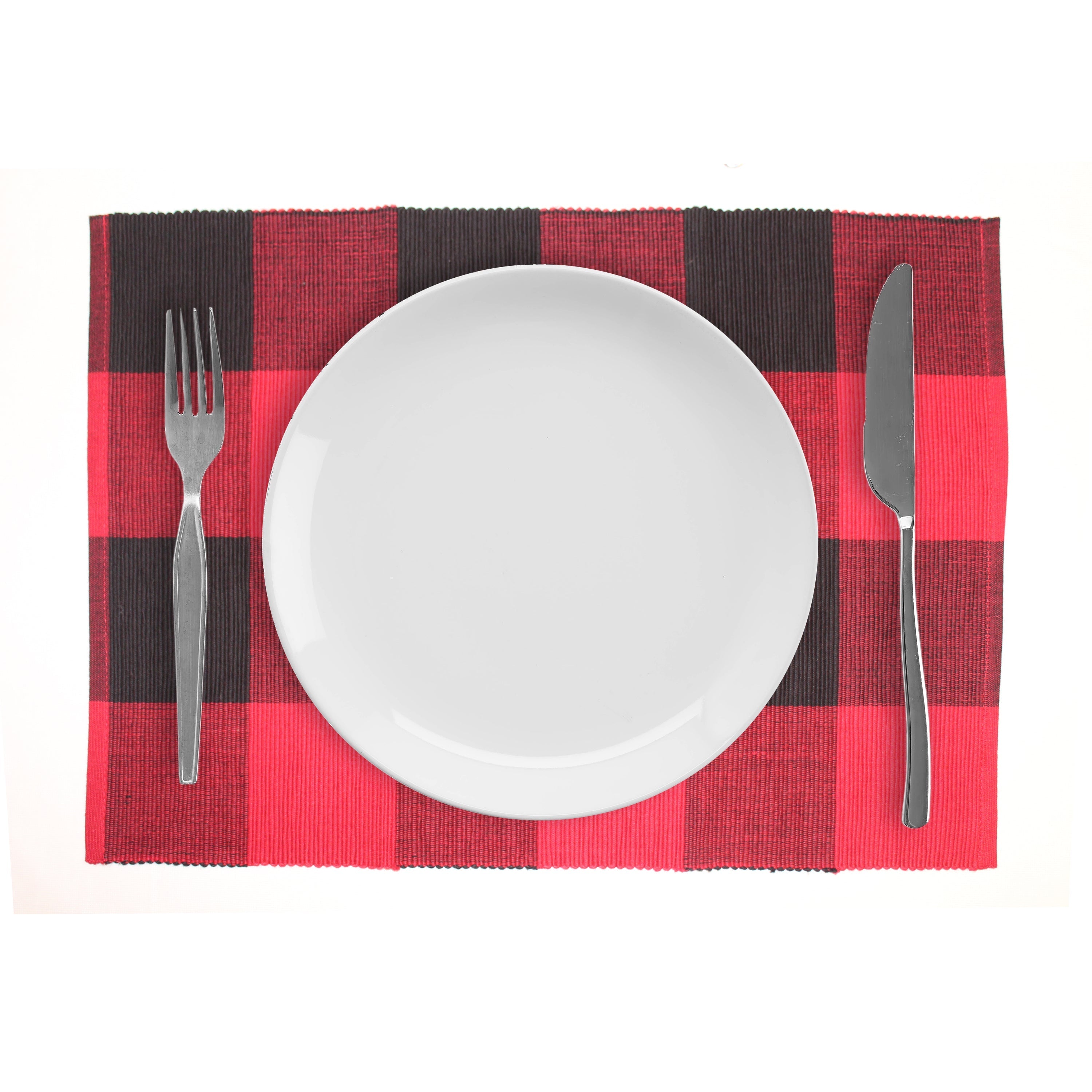 Buffalo Check Cotton Placemats- Set of 4