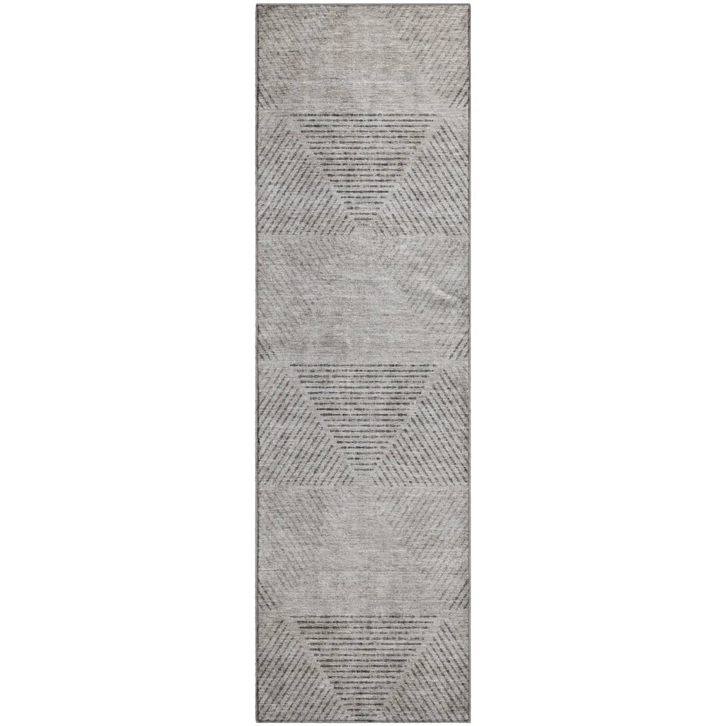 2'3 x 7'6 Bungalow Rose Premium Machine Washable Prisco Taupe Rug