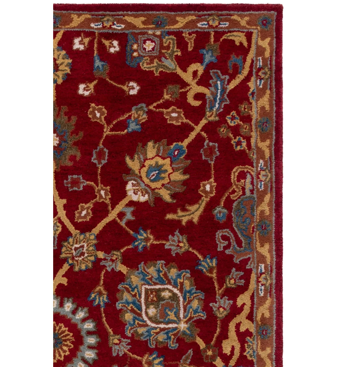 2'3 x4 Rodney Oriental Handmade Tufted Wool Area Rug in Red