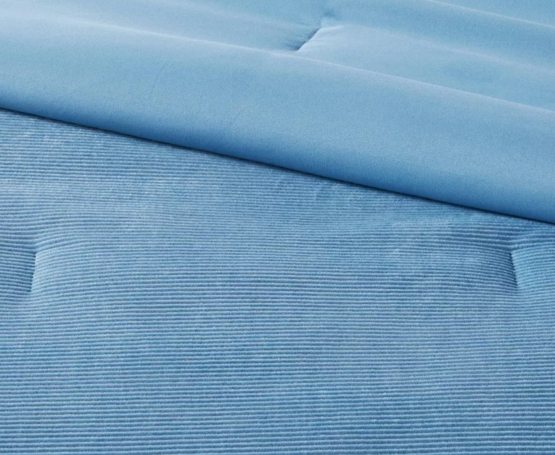 Full/Queen Corduroy Plush Comforter - Room Essentials