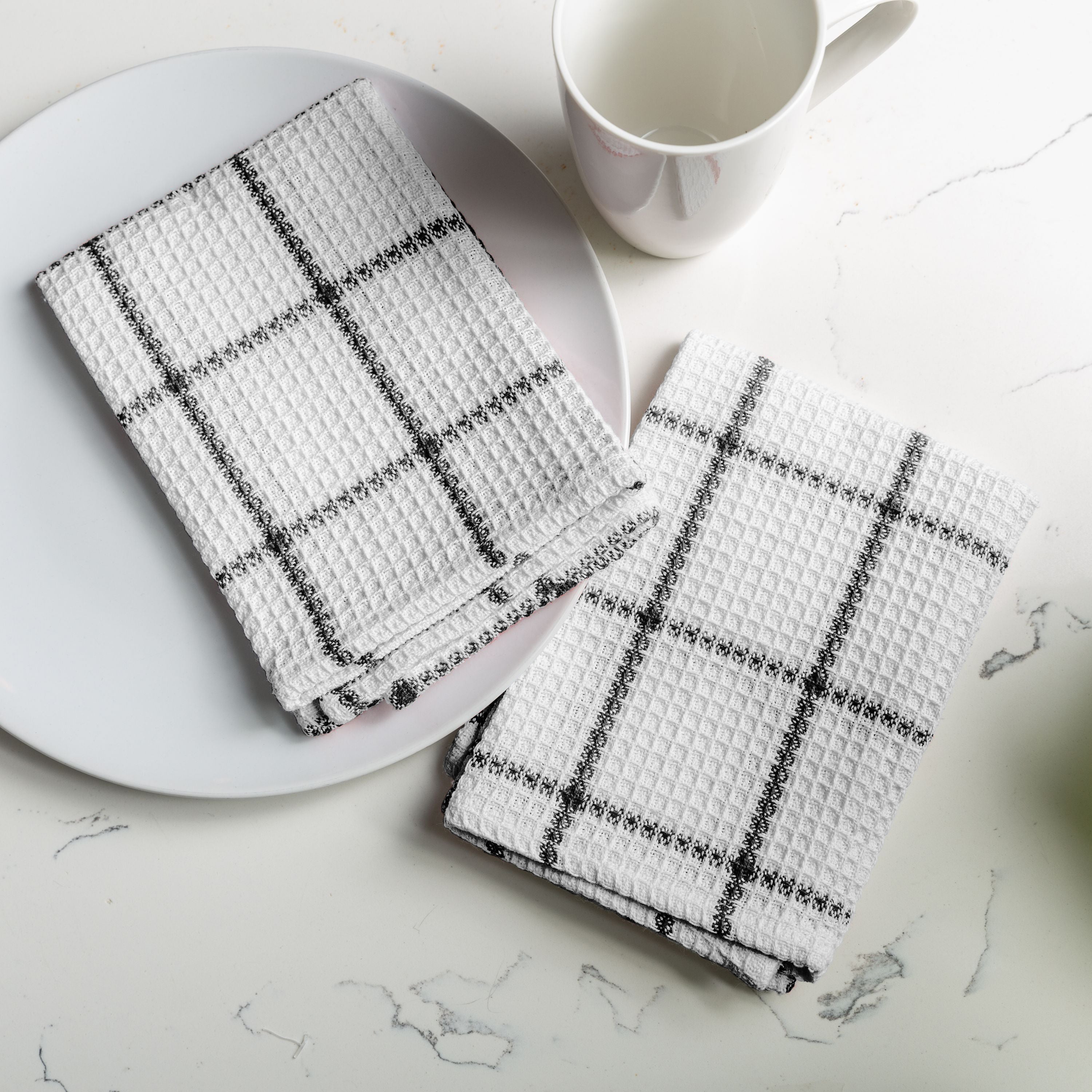 Solo Waffle Cotton Dishcloth - Set of 2