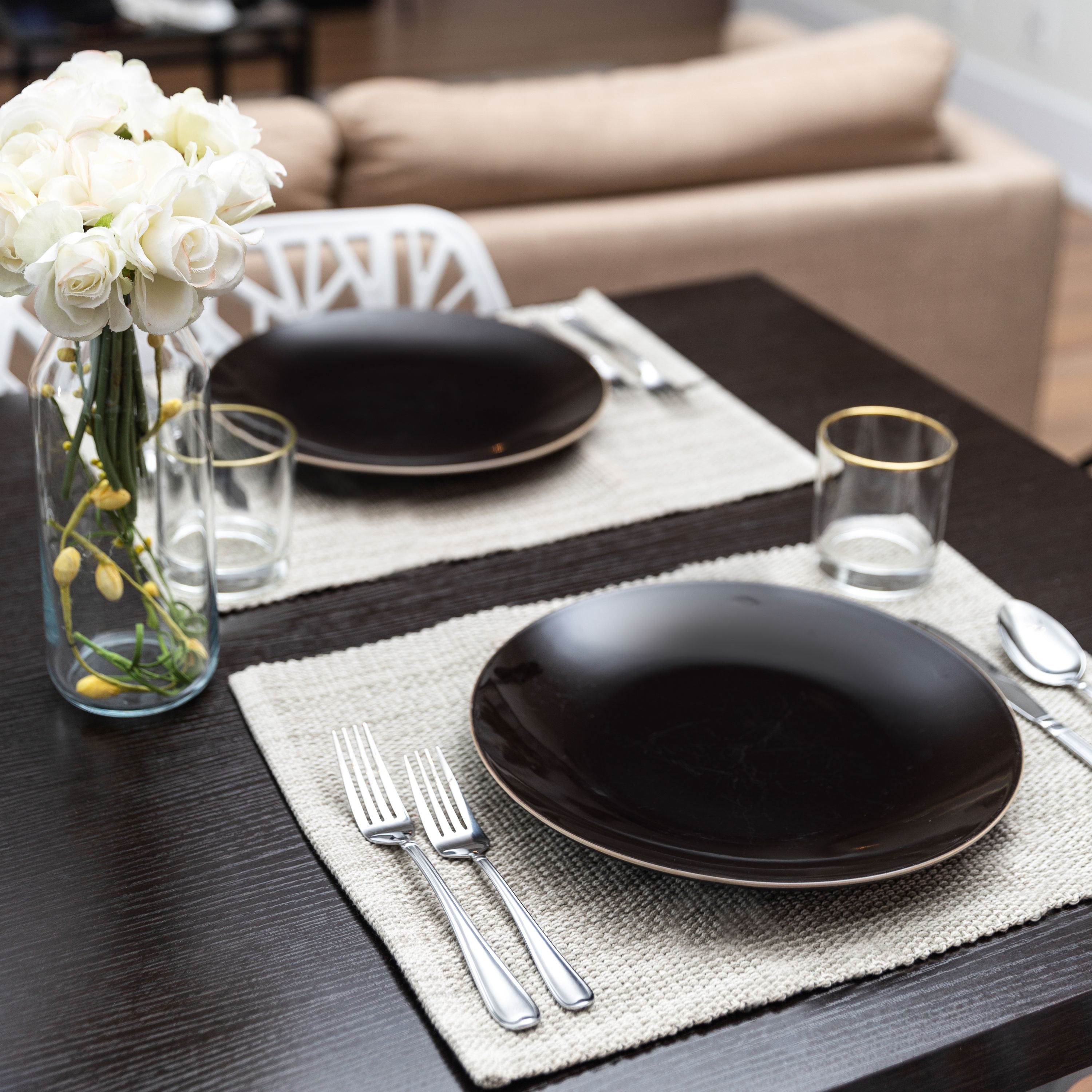 Casual Classic Cotton Placemats - Set of 4/set of 6