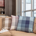 Herringbone Check Cotton Cushion with filler