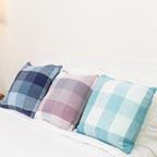 Herringbone Check Cotton Cushion with filler