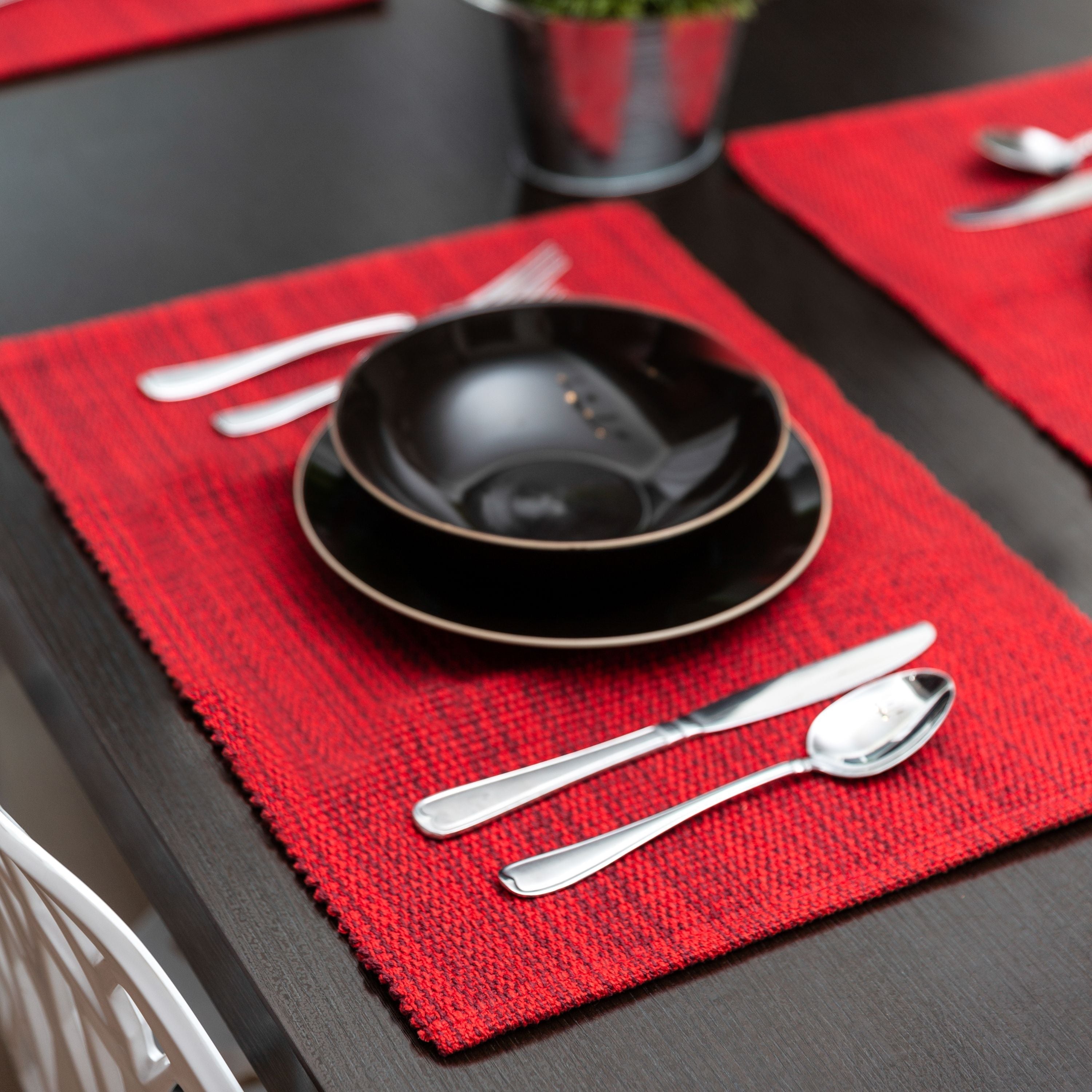 Casual Classic Cotton Placemats - Set of 4/set of 6