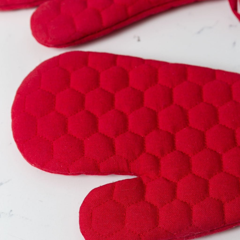 Fouta Cotton Oven Mittens - Set of 2