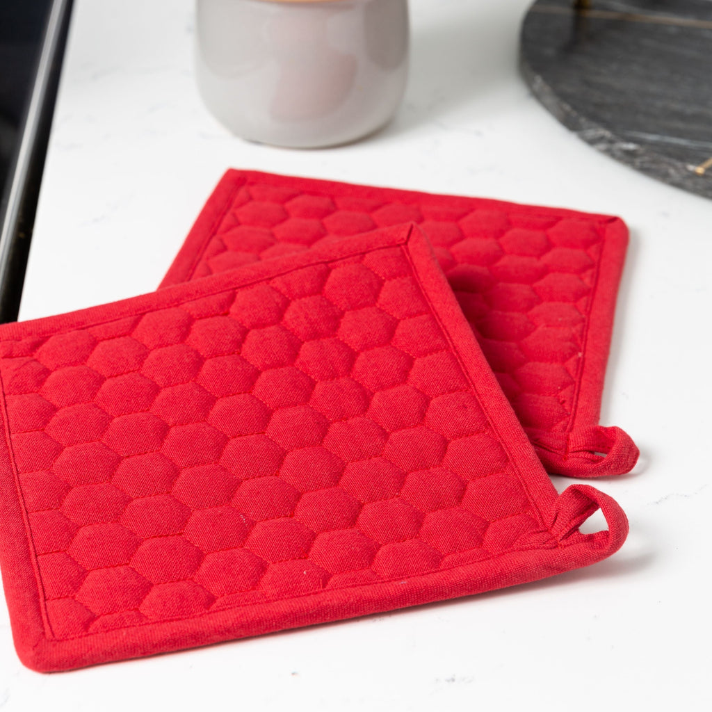 Fouta Cotton Potholders - Set of 2