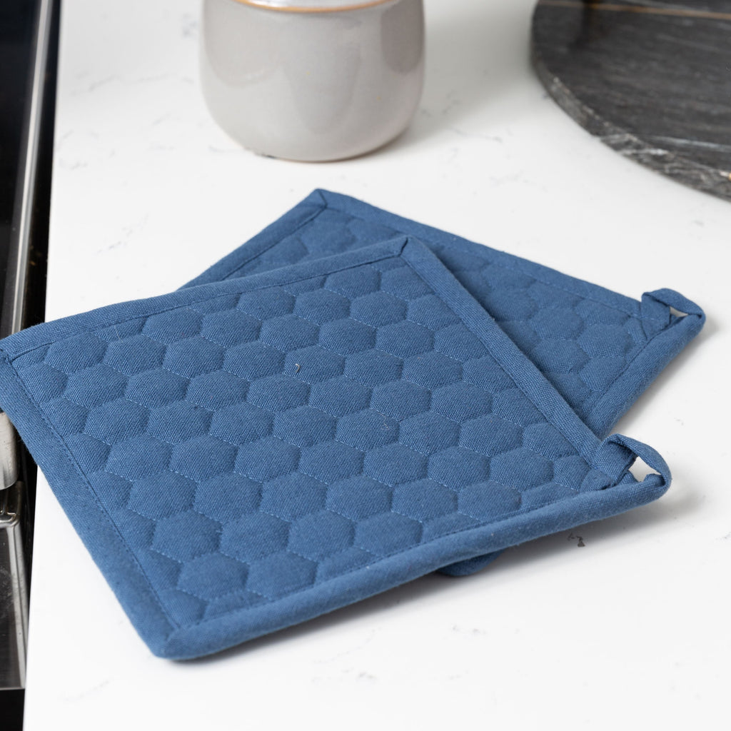 Fouta Cotton Potholders - Set of 2