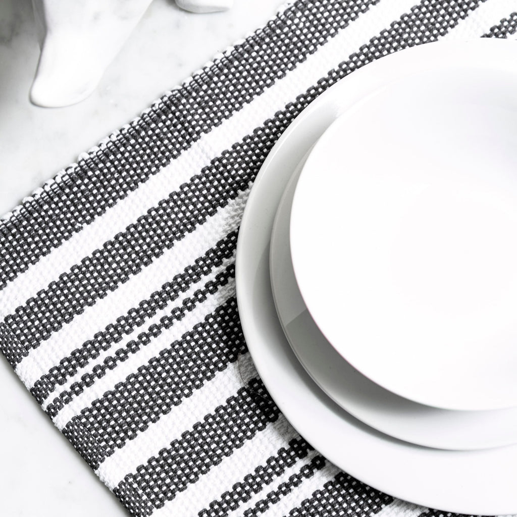 Broadway Stripe Cotton Placemats - Set of 4