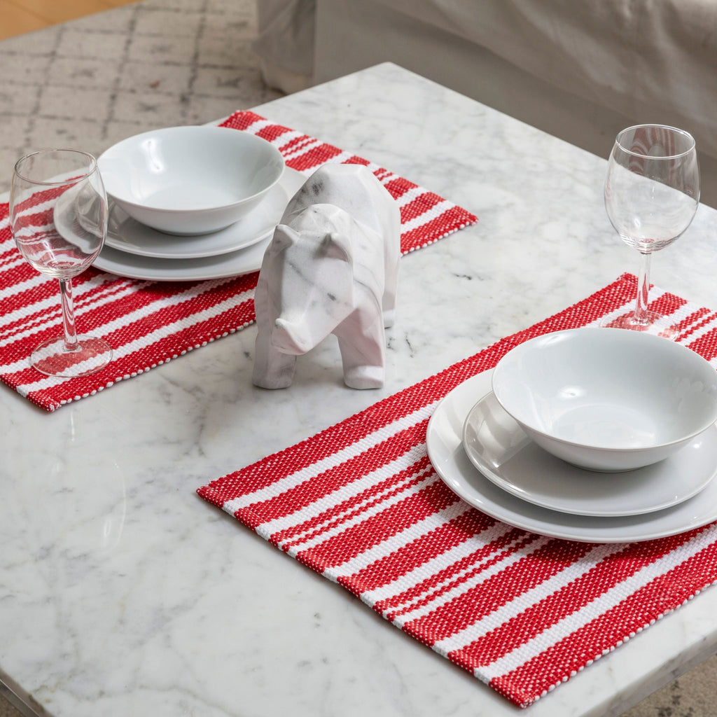Broadway Stripe Cotton Placemats - Set of 4