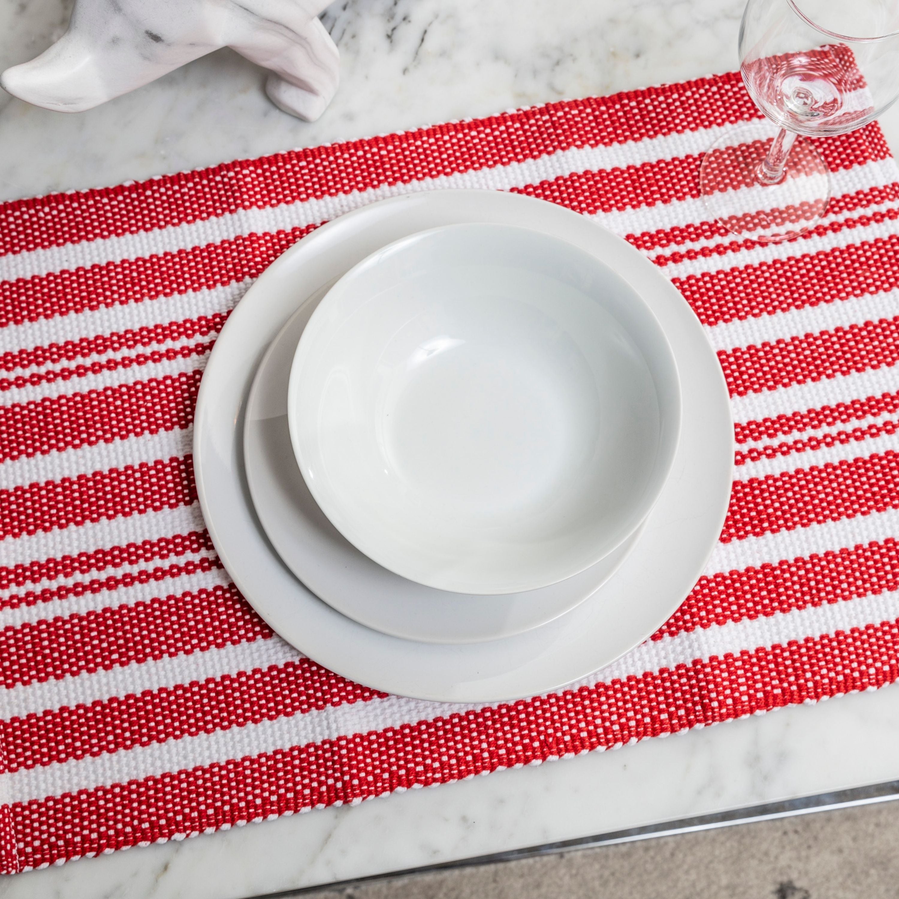 Broadway Stripe Cotton Placemats - Set of 4