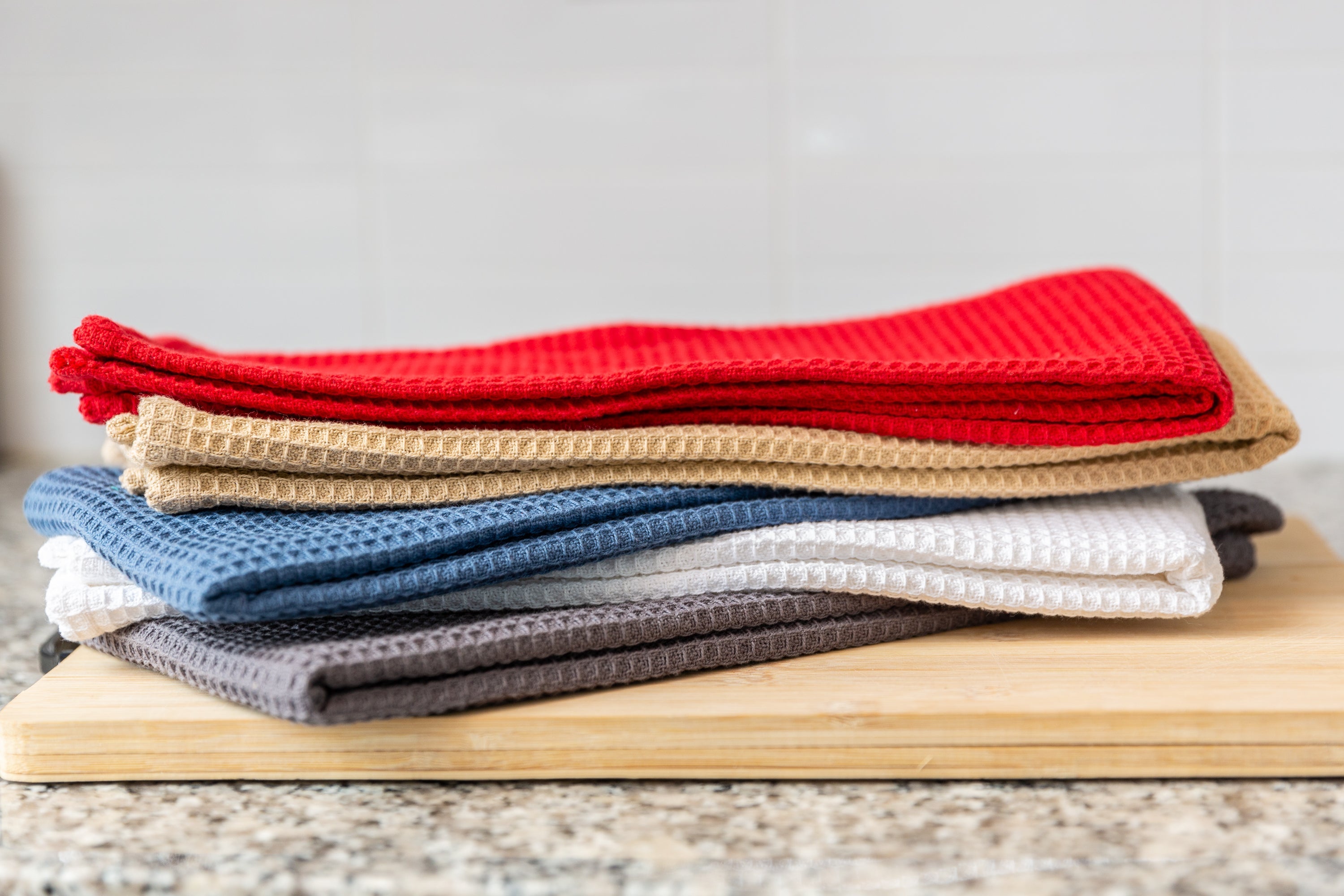 Broadway Waffle Cotton Kitchen Towel