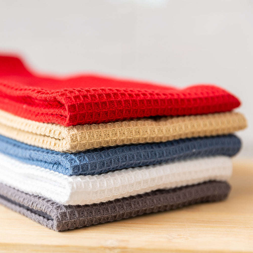 Broadway Waffle Cotton Kitchen Towel