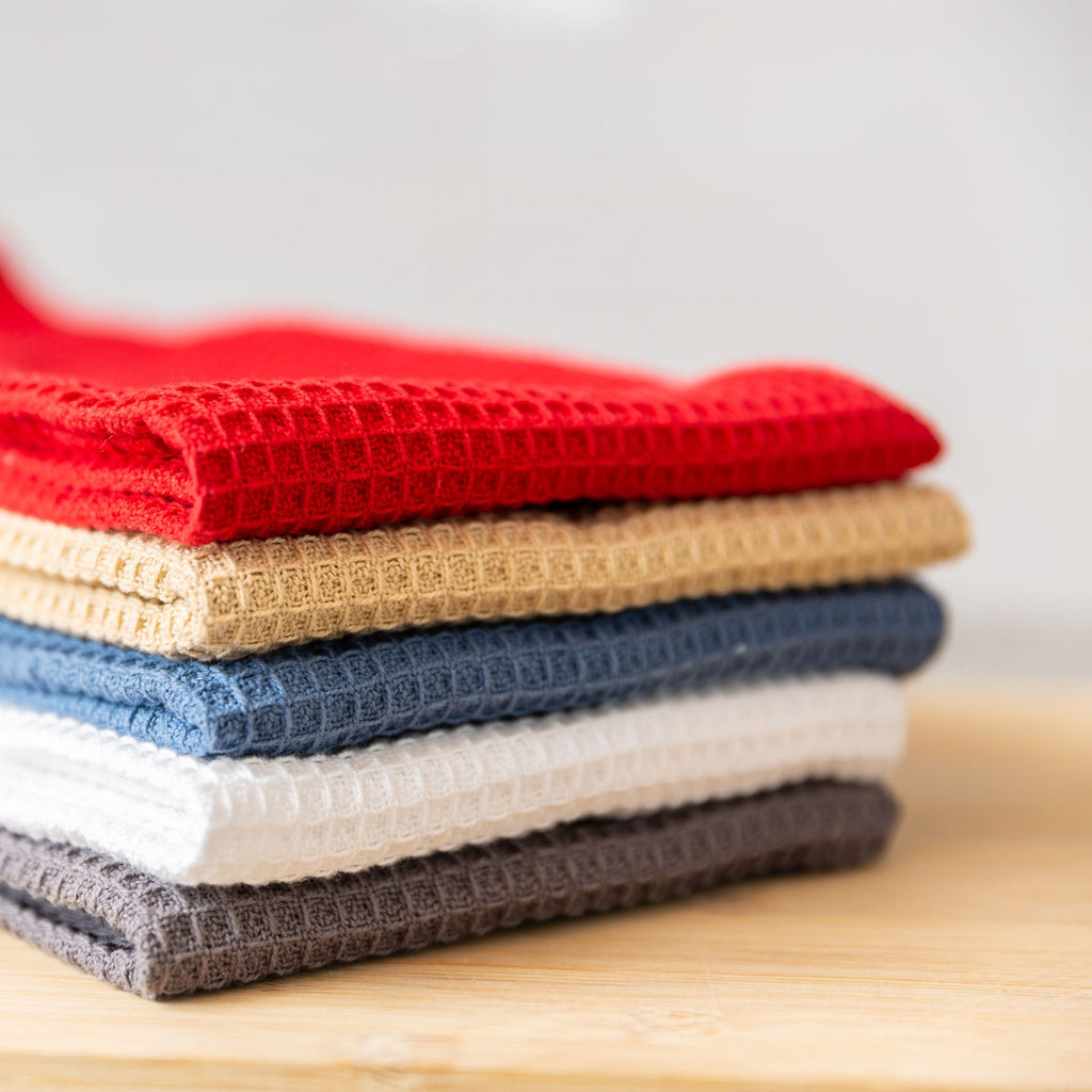 Broadway Waffle Cotton Kitchen Towel