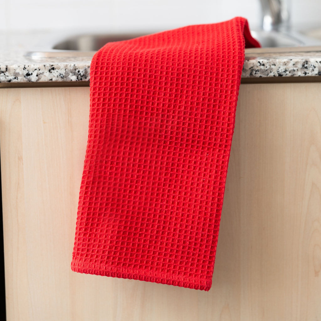 Broadway Waffle Cotton Kitchen Towel