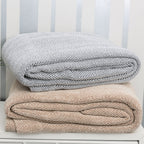 Herringbone Stripe Cotton Blanket