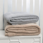 Herringbone Stripe Cotton Blanket