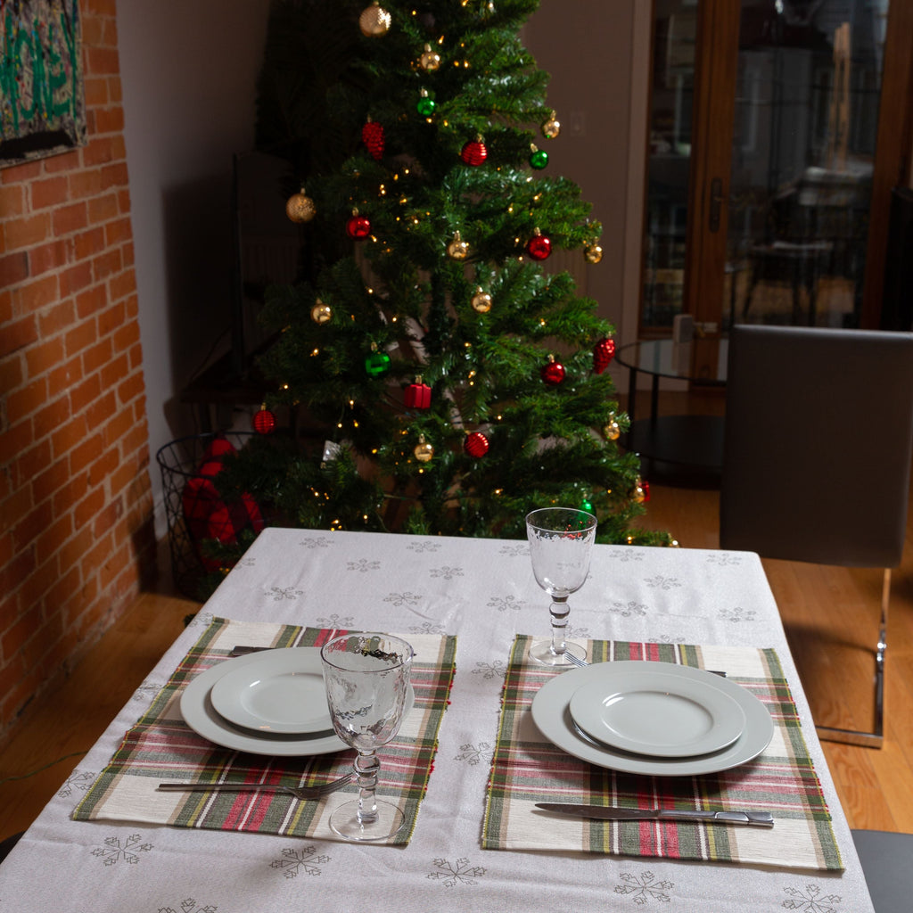 Celebration Plaid Cotton Placemats - Set of 4