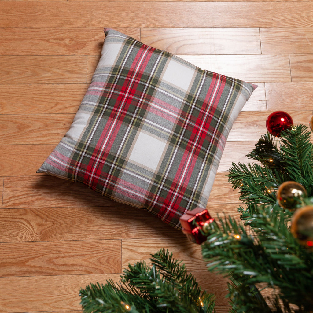 Celebration Plaid Cotton Cushion