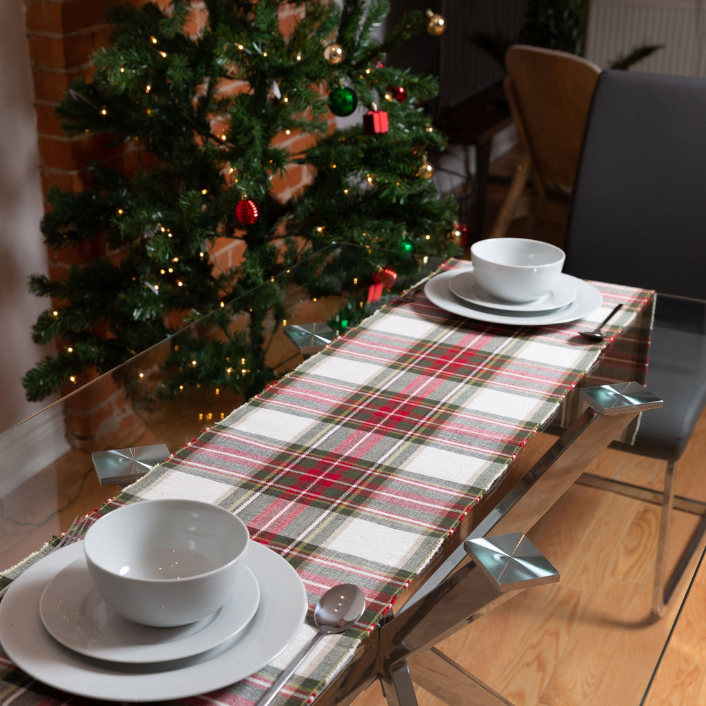 Celebration Plaid Cotton Runner