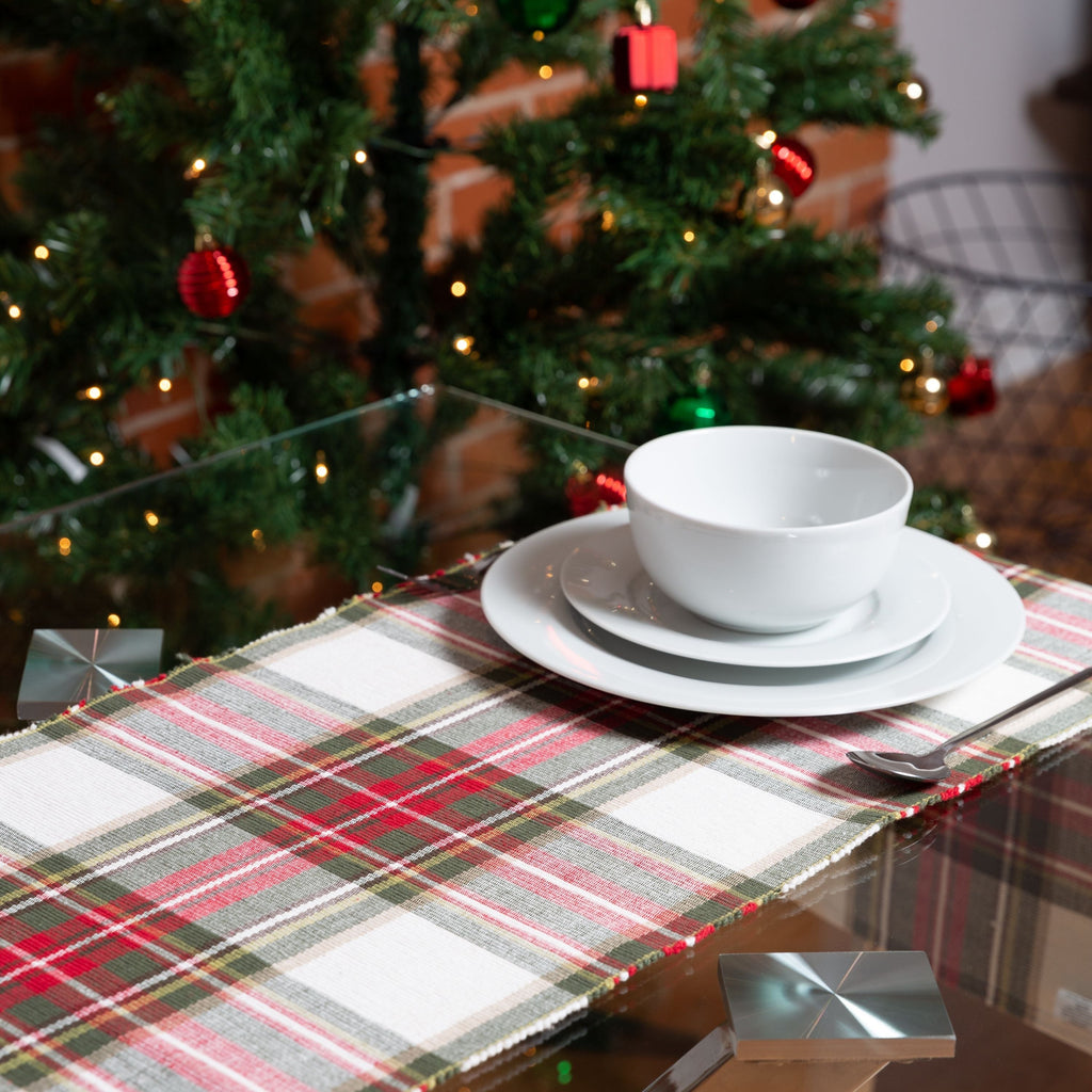 Celebration Plaid Cotton Runner