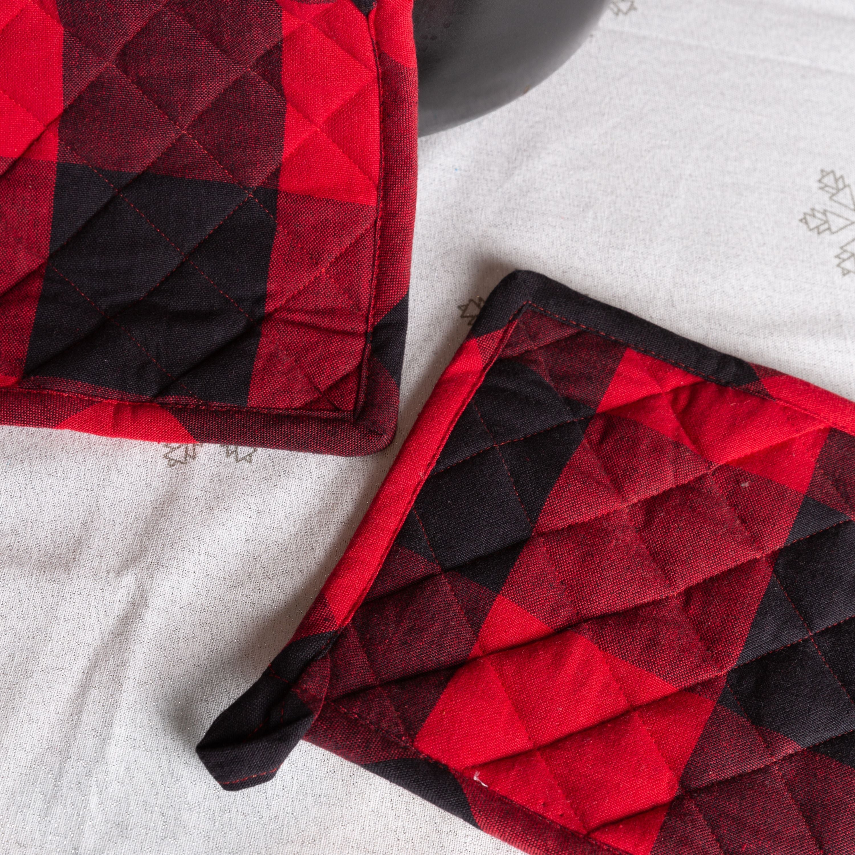 Buffalo Check Cotton Potholder - Set of 2