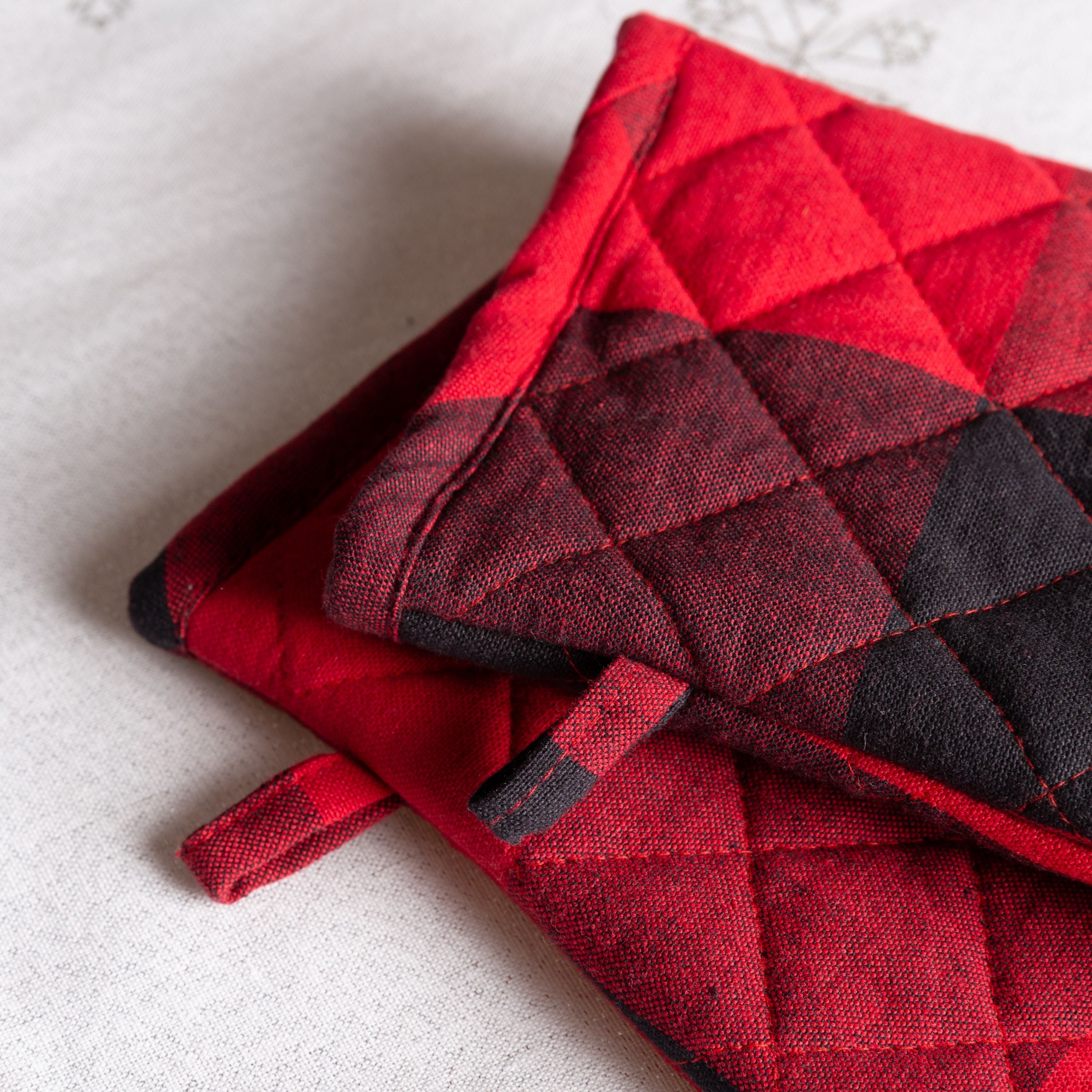 Buffalo Check Cotton Potholder - Set of 2