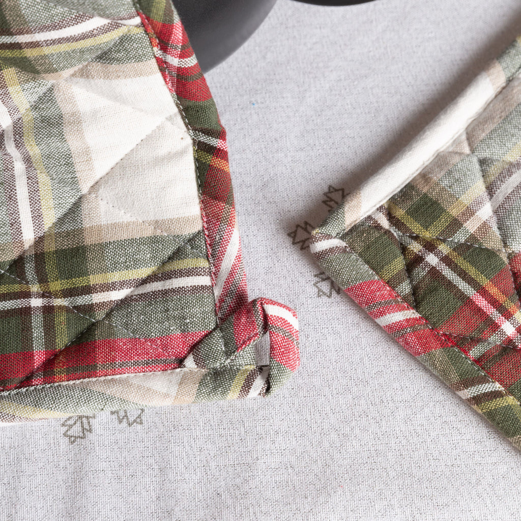 Celebration Plaid Cotton Pot Holder - Set of 2