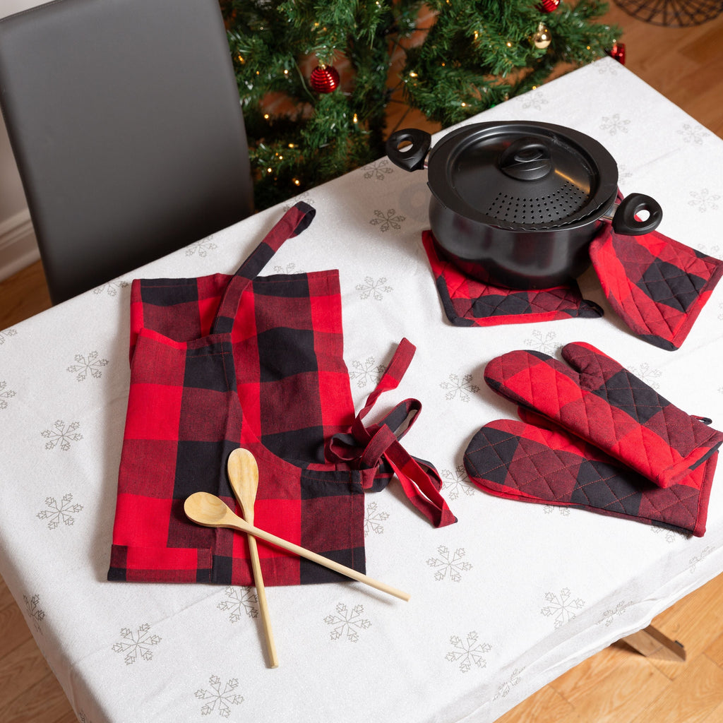 Buffalo Check Cotton Oven Mittens - Set of 2