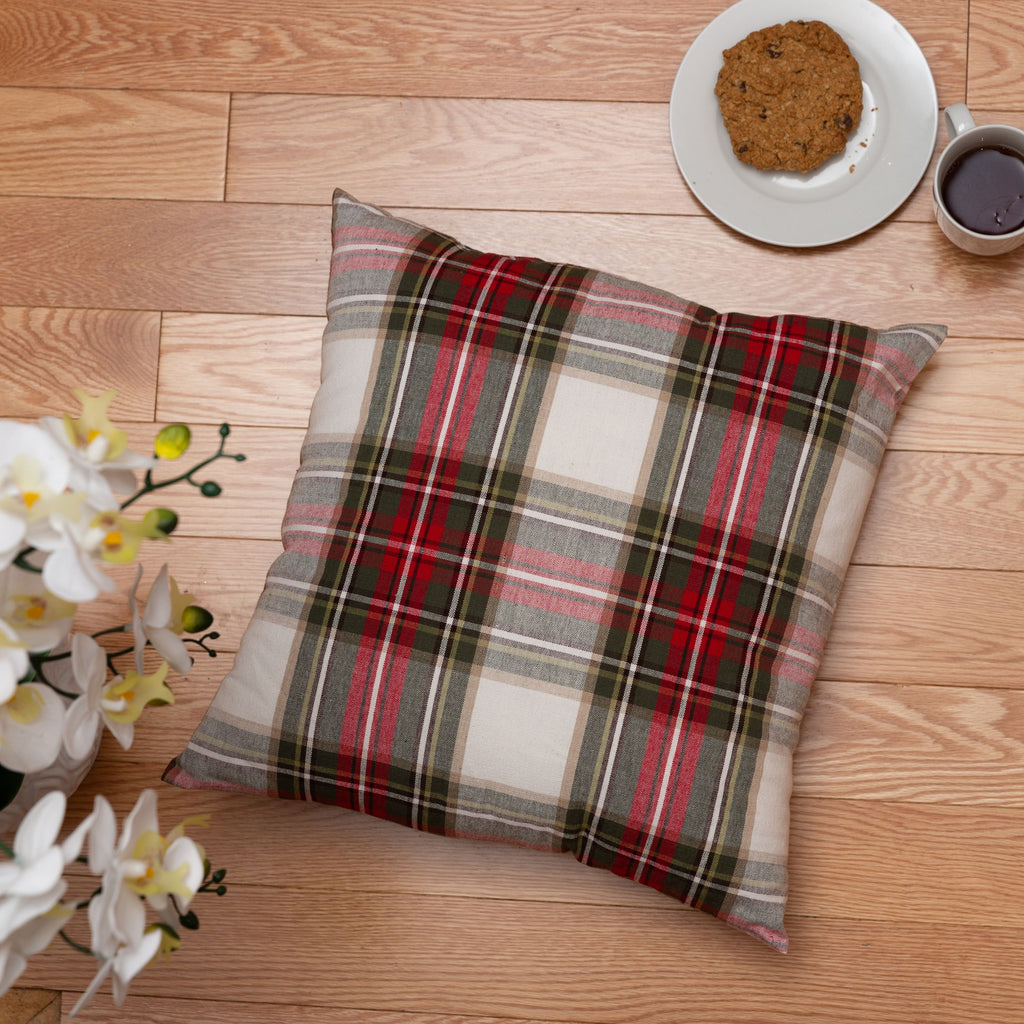 Celebration Plaid Cotton Cushion